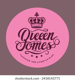 Queen Jones (bloggers logo) crown on top of it