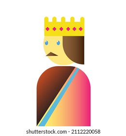 queen or king card style with gradient color card style