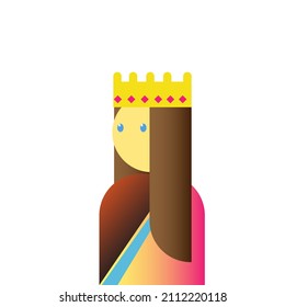 estilo de la tarjeta queen o king con estilo de la tarjeta de color degradado