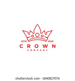 Queen King Princess Crown Royal Beauty Luxury Elegant Logo Design