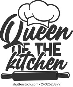 Queen Of The Kitchen - Funny Kitchen Apron Design