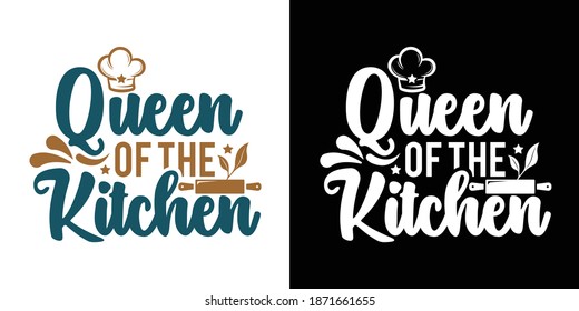 Queen Of The kitchen Printable Vector Illustration