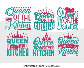 Queen Of The Kitchen Printable Vector Illustration