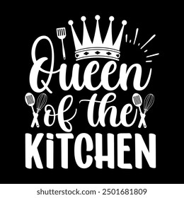 Queen of the kitchen vector design