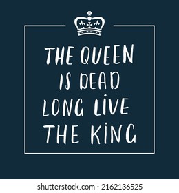 Queen lettering quote with Hand drawn crown, calligraphic sign. Vector illustration.
