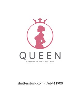 Queen Logo. Beauty logotype 