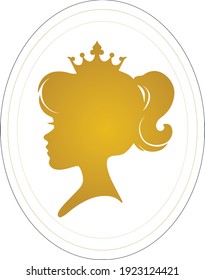 Diseño de logotipo de reina 