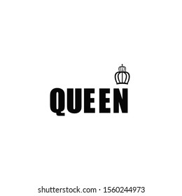 queen logo design crown control