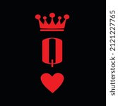 Queen love vector Illustration of graphics 