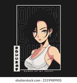 
Rainha do meu modelo de design de coração
