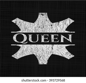 Queen on blackboard