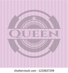 Queen pink emblem
