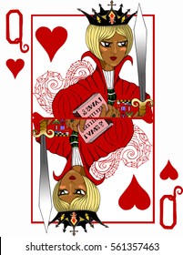 The Queen of Playing card. Poker. Casino 2