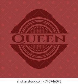 Queen red emblem