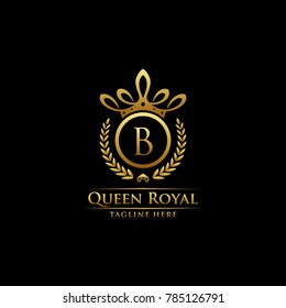 Queen Royal Initial B Logo.
