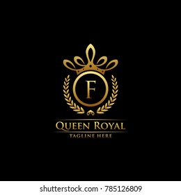 Queen Royal Initial F Logo.