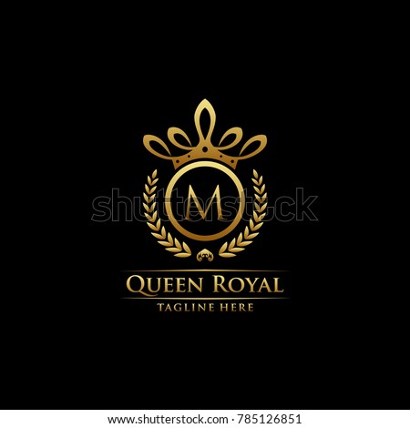 Queen Royal Initial M Logo.