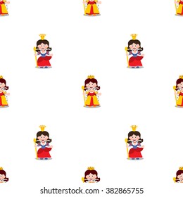 Queen seamless pattern.