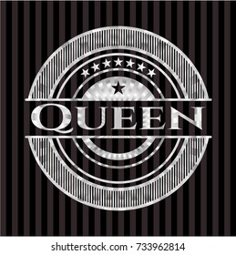 Queen silver badge or emblem