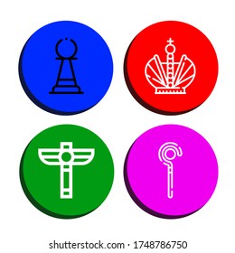 queen simple icons set. Contains such icons as Pawn, Crown, Scepter, Sceptre, can be used for web, mobile and logo