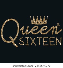 Queen sixteen, Designs Bundle, Streetwear T-shirt Designs Artwork Set, Graffiti Vector Collection for Apparel and Clothing Print.