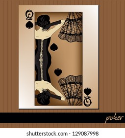 Queen of Spades - vector illustration