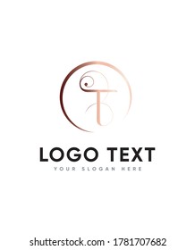 Queen style letter type T logo template, Vector logo for business and company identity 