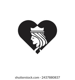 the queen symbol in the poker game is black