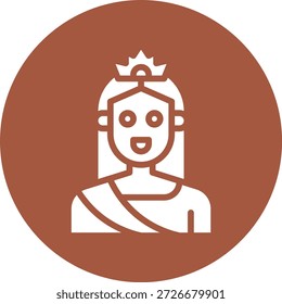 Queen Vector Icon Design Illustration