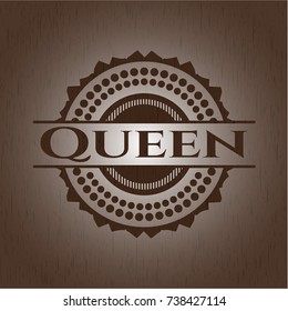 Queen wood emblem