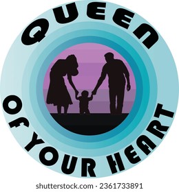 Queen of your heart t-shirt design