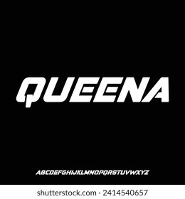 queena, luxury serif alphabet font vector typeset