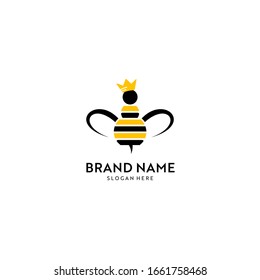 queenbee logo, modern template design. vector icon illustration