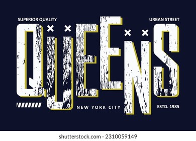 queens abstract graphic, typography vector, t shirt design illustration, good for ready print, and other use