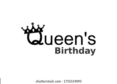 Queen's Birthday Vector Template Design Illustration