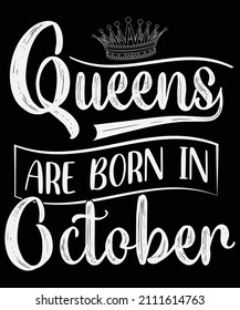 Queens are born in October