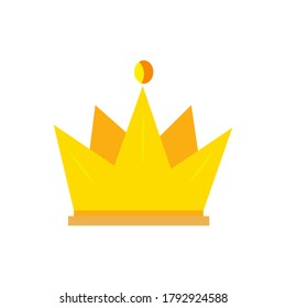 Queen's Crown. vector graphic in white background.