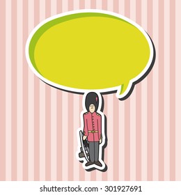 Queen's Guard theme elements vector,eps