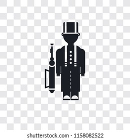 Queens Guard vector icon isolated on transparent background, Queens Guard logo concept