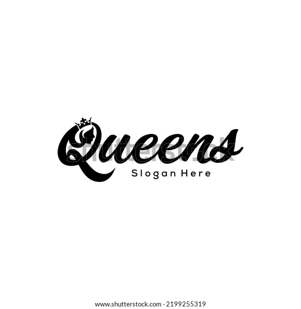 Queens Icon Logo Design Vector Stock Vector (Royalty Free) 2199255319 ...