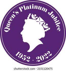 The Queens Platinum Jubilee 2022 - In 2022, Her Majesty The Queen will become the first British Monarch to celebrate a Platinum Jubilee after 70 years of service svg