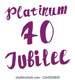 The Queen's Platinum Jubilee celebration banner with side profile svg