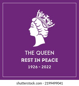 The queen's rest in peace poster  svg