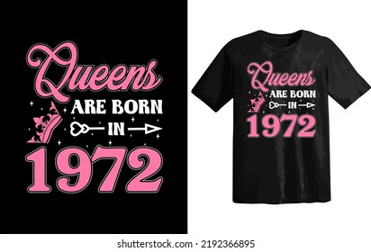 Queens t-shirt design, Creative queen t-shirt, 1972 queen t-shirt, Awesome queen t-shirt
