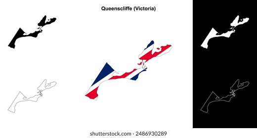 Queenscliffe (Victoria) Outline-Kartenset