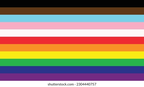 Queer - LGBTQ+ Rights Pride Flag 