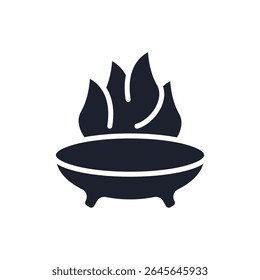 queimada icons isolated on White Background. Flat style design