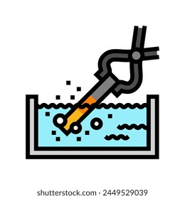 quenching blacksmith color icon vector. quenching blacksmith sign. isolated symbol illustration