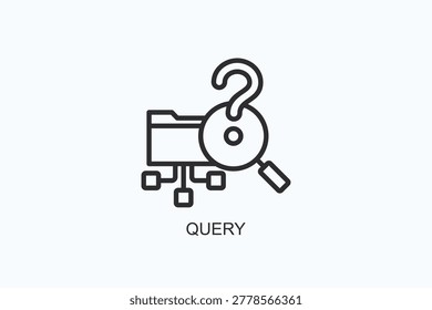 Query Icon Or Logo Isolated Vector Illustration