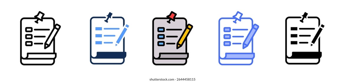 Query Icon Multiple Vector Illustration